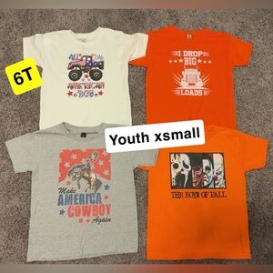 Kids Graphic T-Shirts - Set of 4